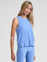 blue relaxed fit tank top.
